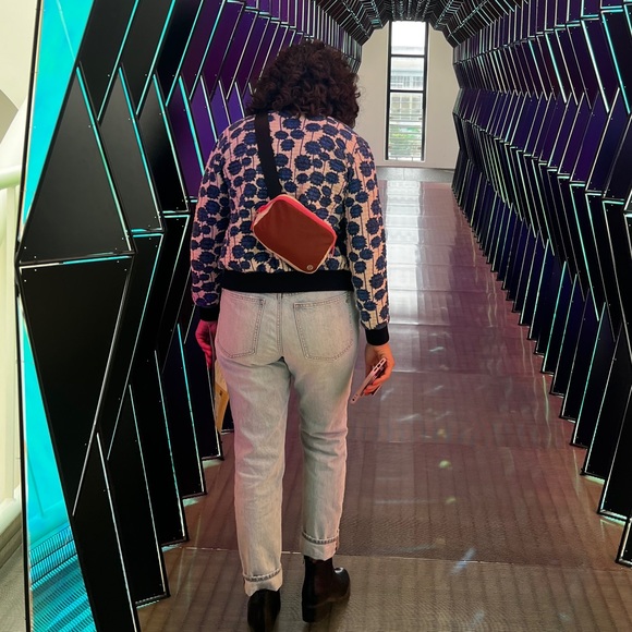 Topshop womens Floral Bomber Jacket - Picture 8 of 9